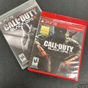 PlayStation 3 Call of Duty Black Ops 1 and 2 games